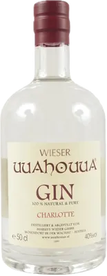 Bouteille de spiritueux : Charlotte Gin de la marque Wieser