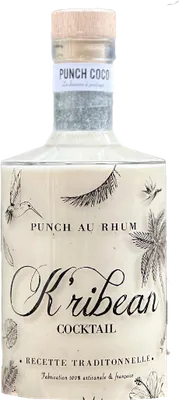 Bouteille de spiritueux : Punch Coco de la marque K’ribean Cocktail