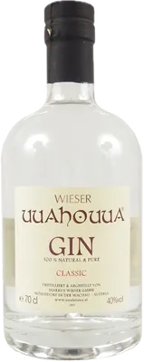 Bouteille de spiritueux : Classic Gin de la marque Wieser