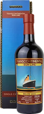 Bouteille de spiritueux : Belize 2006 de la marque Transcontinental Rum Line