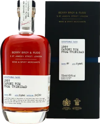 Bouteille de spiritueux : 1997 de la marque Caroni