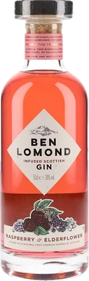 Bouteille de spiritueux : Raspberry & Elderflower Gin de la marque Ben Lomond