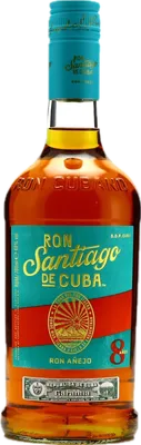 Bouteille de spiritueux : Ron Añejo 8 Años de la marque Santiago de Cuba