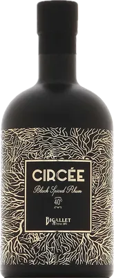 Bouteille de spiritueux : Circée Black Spiced Rhum de la marque Bigallet