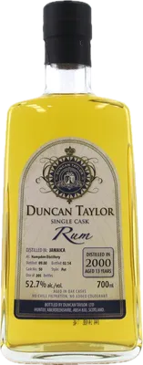 Bouteille de spiritueux : Single Cask Rum de la marque Hampden