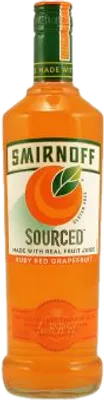 Bouteille de spiritueux : Sourced Ruby Red Grapefruit de la marque Smirnoff