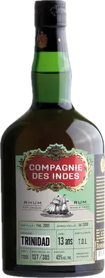 Bouteille de spiritueux : Trinidad 13 Ans – Single Cask de la marque Compagnie des Indes