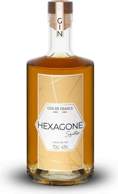 Bouteille de spiritueux : Signature de la marque Hexagone