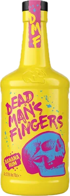 Bouteille de spiritueux : Banana Rum de la marque Dead Man’s Fingers