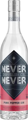 Bouteille de spiritueux : Pink Pepper Gin de la marque Never Never 