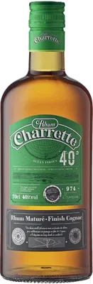 Bouteille de spiritueux : Rhum Maturé Finish Cognac de la marque Charrette