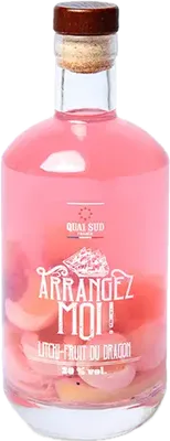 Bouteille de spiritueux : Arrangez-Moi Litchi-Fruit du Dragon de la marque Quai Sud