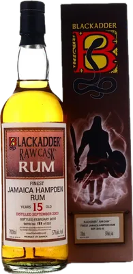 Bouteille de spiritueux : Raw Cask Rum de la marque Hampden