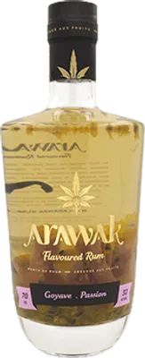 Bouteille de spiritueux : Goyave - Passion de la marque Arawak