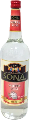Bouteille de spiritueux : White Rum de la marque Sona