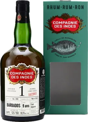 Bouteille de spiritueux : Japan Rum Association Number 1 Label Series de la marque Foursquare