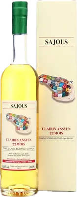 Bouteille de spiritueux : Clairin Ansyen Sajous de la marque Vélier