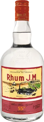 Bouteille de spiritueux : Blanc 55° de la marque Rhum J.M