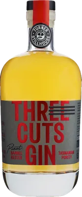 Bouteille de spiritueux : Pinot Barrel Rested de la marque Three Cuts Gin