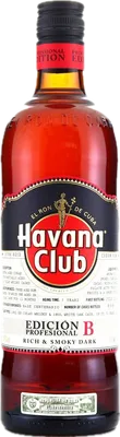 Bouteille de spiritueux : Edición Profesional B de la marque Havana Club