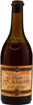 Bouteille de spiritueux : Rhum de Sa Majesté circa 1950s de la marque Simon Freres