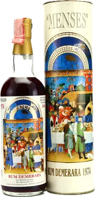 Bouteille de spiritueux : Rum Demerara „Menses“ de la marque Moon Import