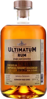 Bouteille de spiritueux : Imperial Sherry Hogshead Finish de la marque Ultimatum Rum