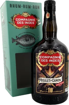 Bouteille de spiritueux : Boulet de Canon 10 de la marque Compagnie des Indes