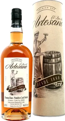 Bouteille de spiritueux : Panama Primitivo Cask Finish de la marque El Ron del Artesano