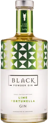 Bouteille de spiritueux : Lime Fortunella Gin de la marque Black Powder