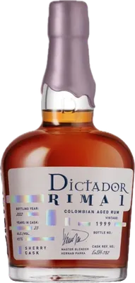 Bouteille de spiritueux : Rima I Sherry Finish 1999 de la marque Dictador