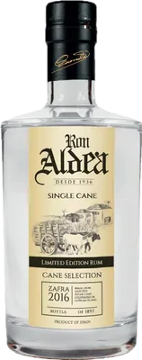 Bouteille de spiritueux : Single Cane 2016 de la marque Ron Aldea