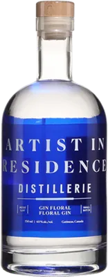 Bouteille de spiritueux : Gin Floral de la marque Artist In Residence