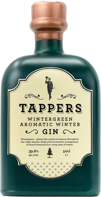 Bouteille de spiritueux : Wintergreen Aromatic Winter Gin de la marque Tappers