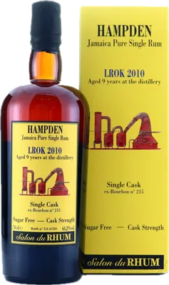 Bouteille de spiritueux : Single Cask Salon du Rhum de la marque Hampden