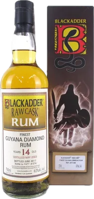 Bouteille de spiritueux : Raw Cask Rum de la marque Diamond