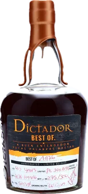 Bouteille de spiritueux : Best Of 1976 50,3% 40 Years de la marque Dictador