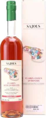 Bouteille de spiritueux : Clairin Ansyen Sajous (Kate Perry - LM&V) de la marque Vélier