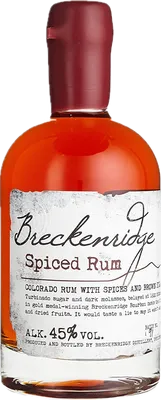 Bouteille de spiritueux : Spiced Rum de la marque Breckenridge