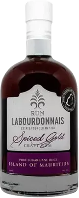 Bouteille de spiritueux : Spiced Gold Craft Rum de la marque Labourdonnais