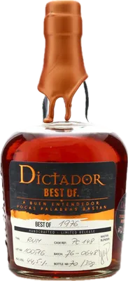 Bouteille de spiritueux : Best Of 1976 44,5% de la marque Dictador