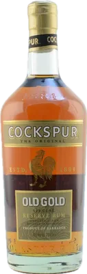 Bouteille de spiritueux : Cockspur Old Gold Rum de la marque West Indies