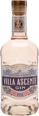 Bouteille de spiritueux : Rosa Pesca Gin de la marque Villa Ascenti 