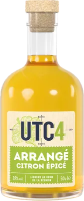 Bouteille de spiritueux : Arrangé Citron Epicé 35° de la marque UTC4