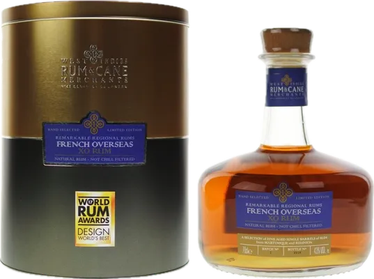 Bouteille de spiritueux : French Overseas XO de la marque Rum & Cane