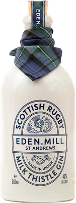 Bouteille de spiritueux : Scottish Rugby Milk Thistle Gin de la marque Eden Mill