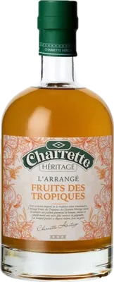 Bouteille de spiritueux : Héritage L'Arrangé Fruits des Tropiques de la marque Charrette