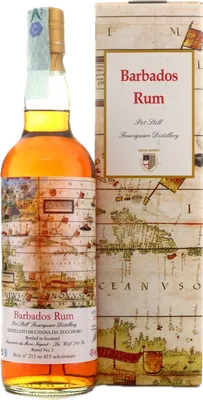 Bouteille de spiritueux : Barbados Rum de la marque Foursquare