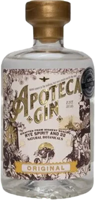 Bouteille de spiritueux : Original Gin de la marque Apoteca Gin