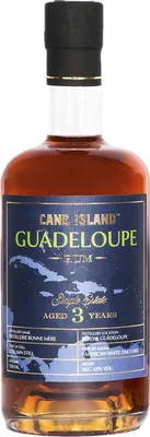 Bouteille de spiritueux : Guadeloupe Aged 3 Years de la marque Cane Island